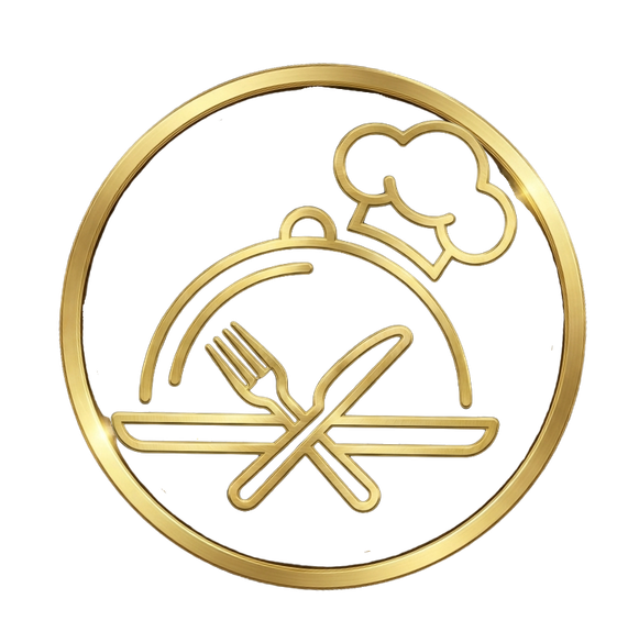 Premium gold icon representing 24 hour hotel reception and guest services elegant and minimalist design symbolizing immediate support and assistance stylized reception desk or customer service r 2